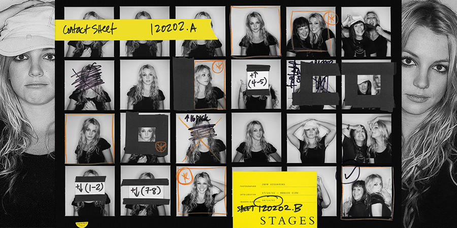 Britney Spears Jeff Sciortino Contact Sheet