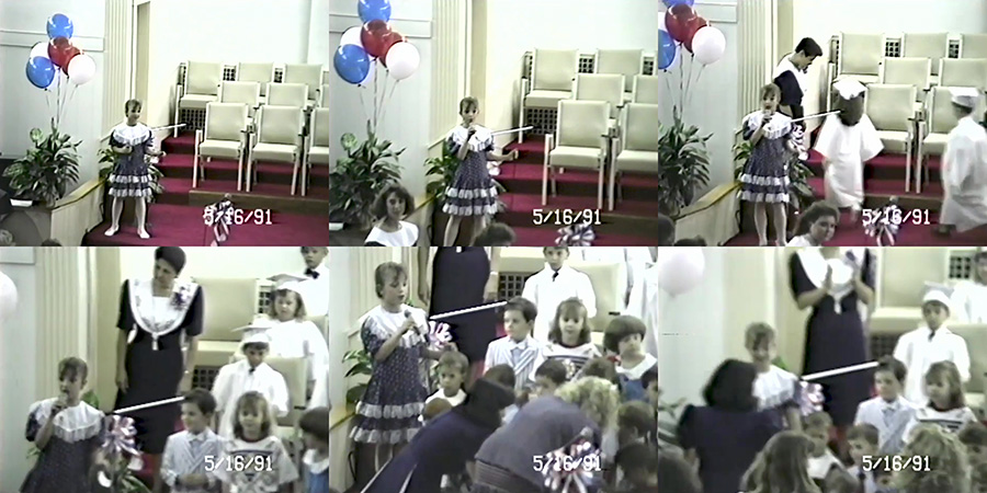First performance by Britney Spears (Little Red School House Kindergarten Graduation 1991) Manhattan, New York City [USA]